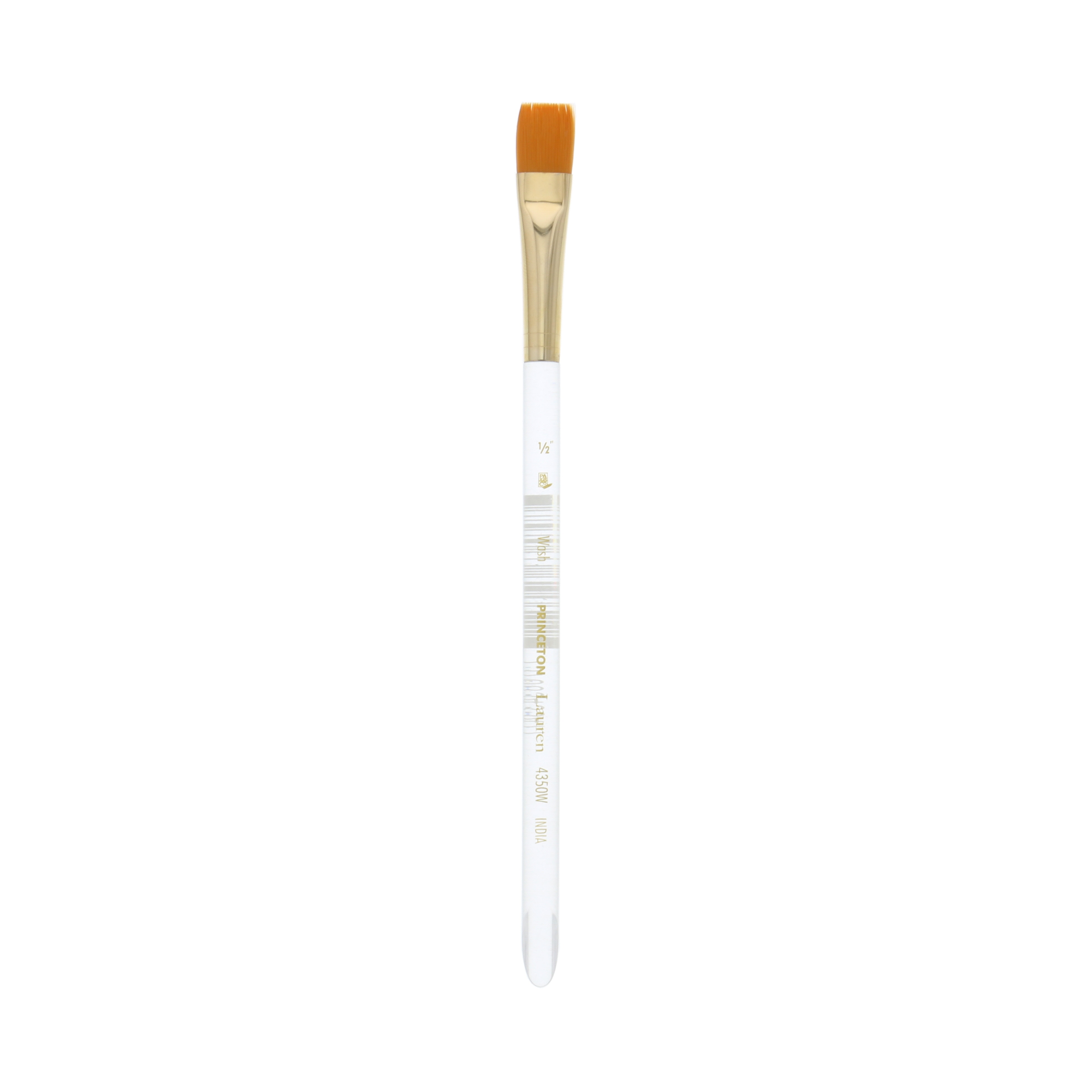 Princeton Brush Lauren Golden Synthetic Watercolor & Acrylic Brush, Wash, 1/2"