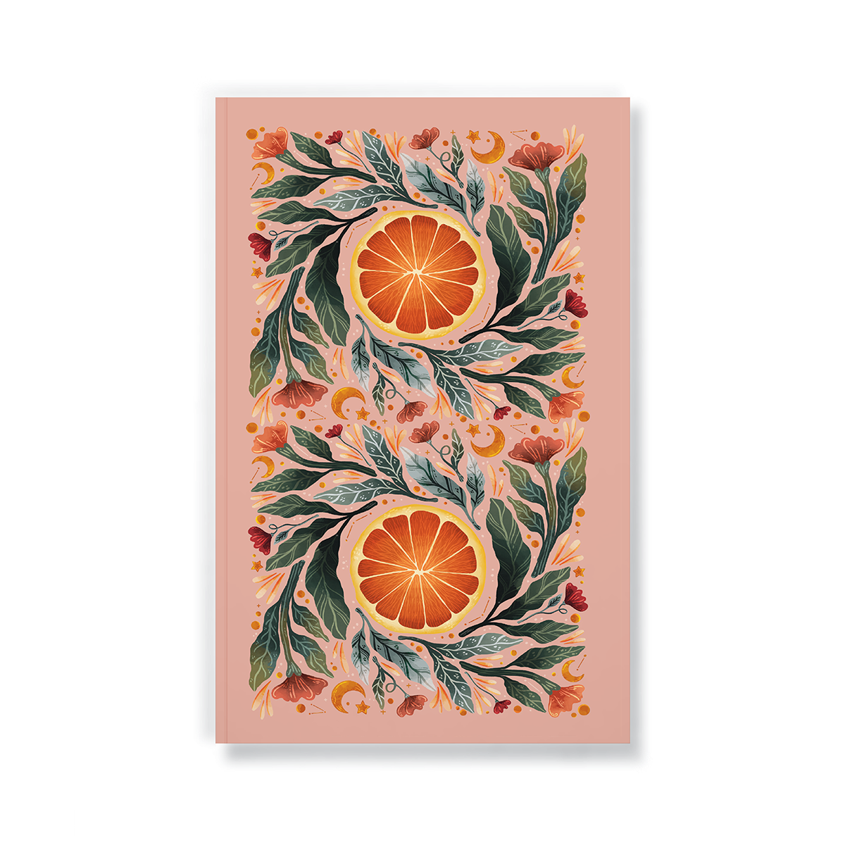 Grapefruit Blooms classic layflat notebook