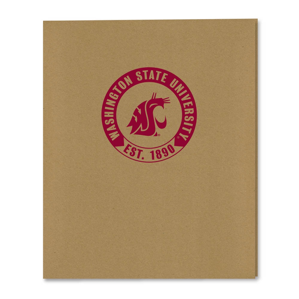 Recycled Emblematic Kraft 2 Pocket Folder, Classic