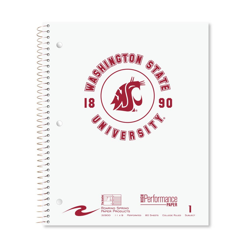 Roaring Premium 1 Subject Notebook, 8.5x11 College Ruled 20lb Paper, Pressboard Foil Cover