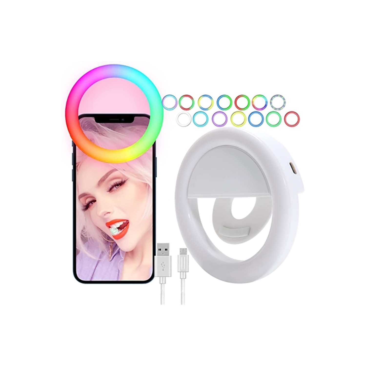 Clip-On Multi Color Selfie Light