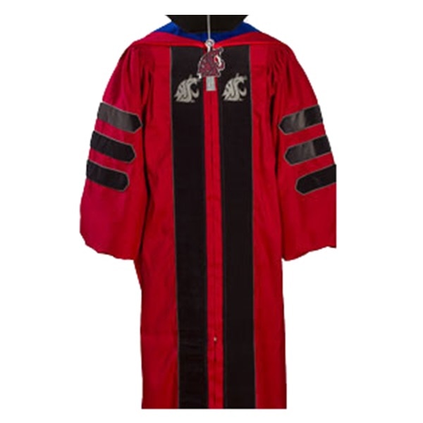 Washington St Herff Jones Gabardine Custom Doctor Rental Gown Only