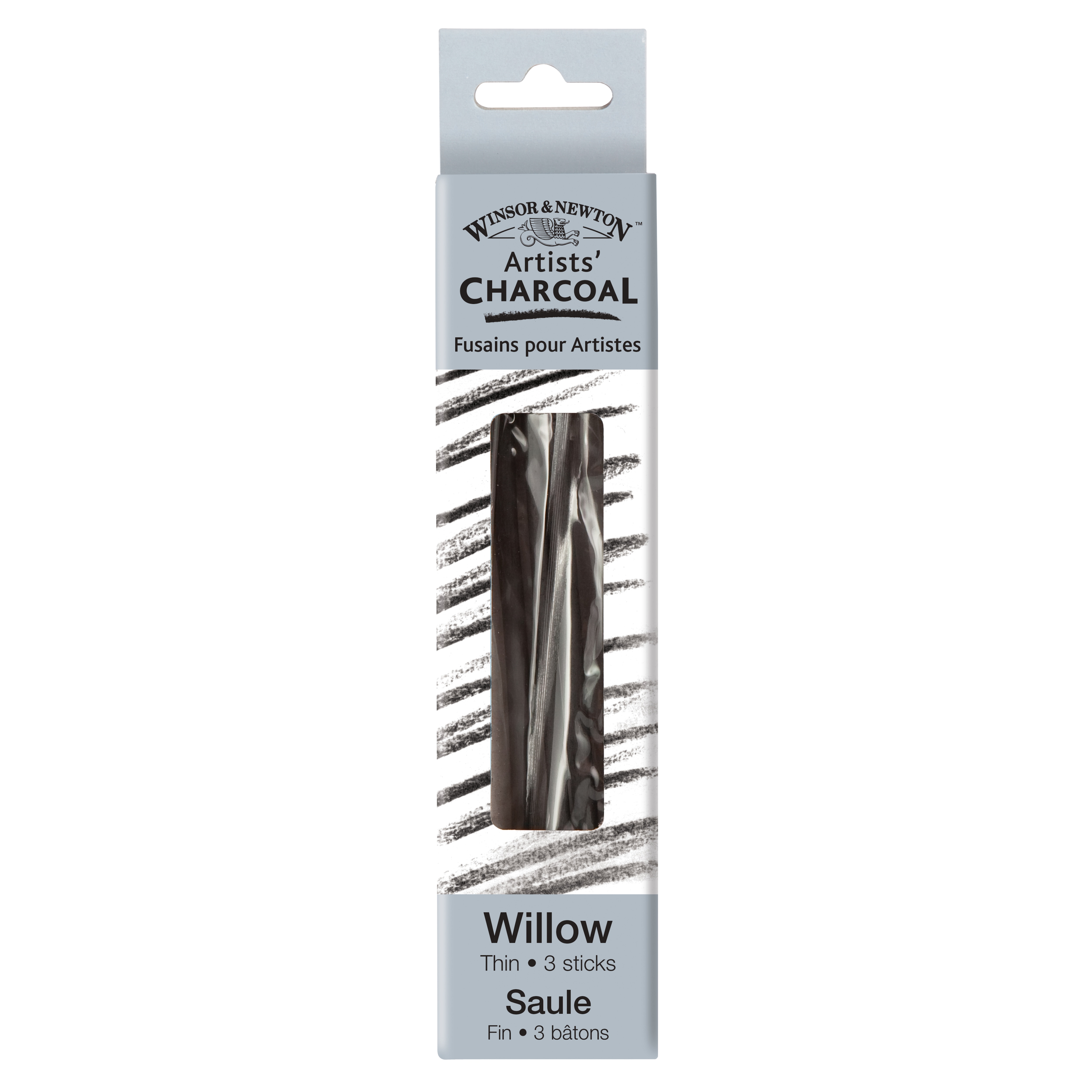 Winsor & Newton Willow Charcoal, 3/Pkg., Thin