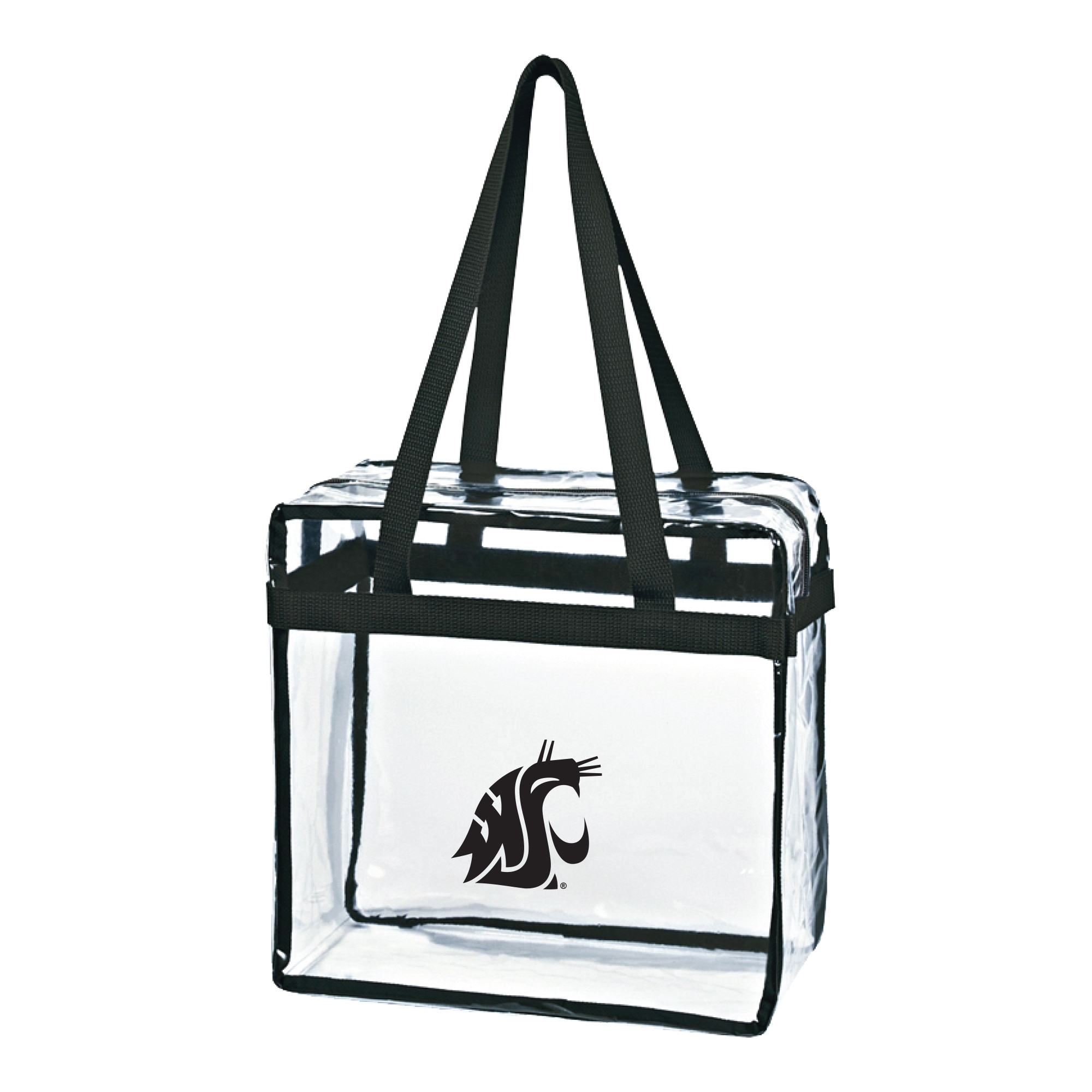 Washington State Cougars 3603 Zipped Stadium Tote Imprinted