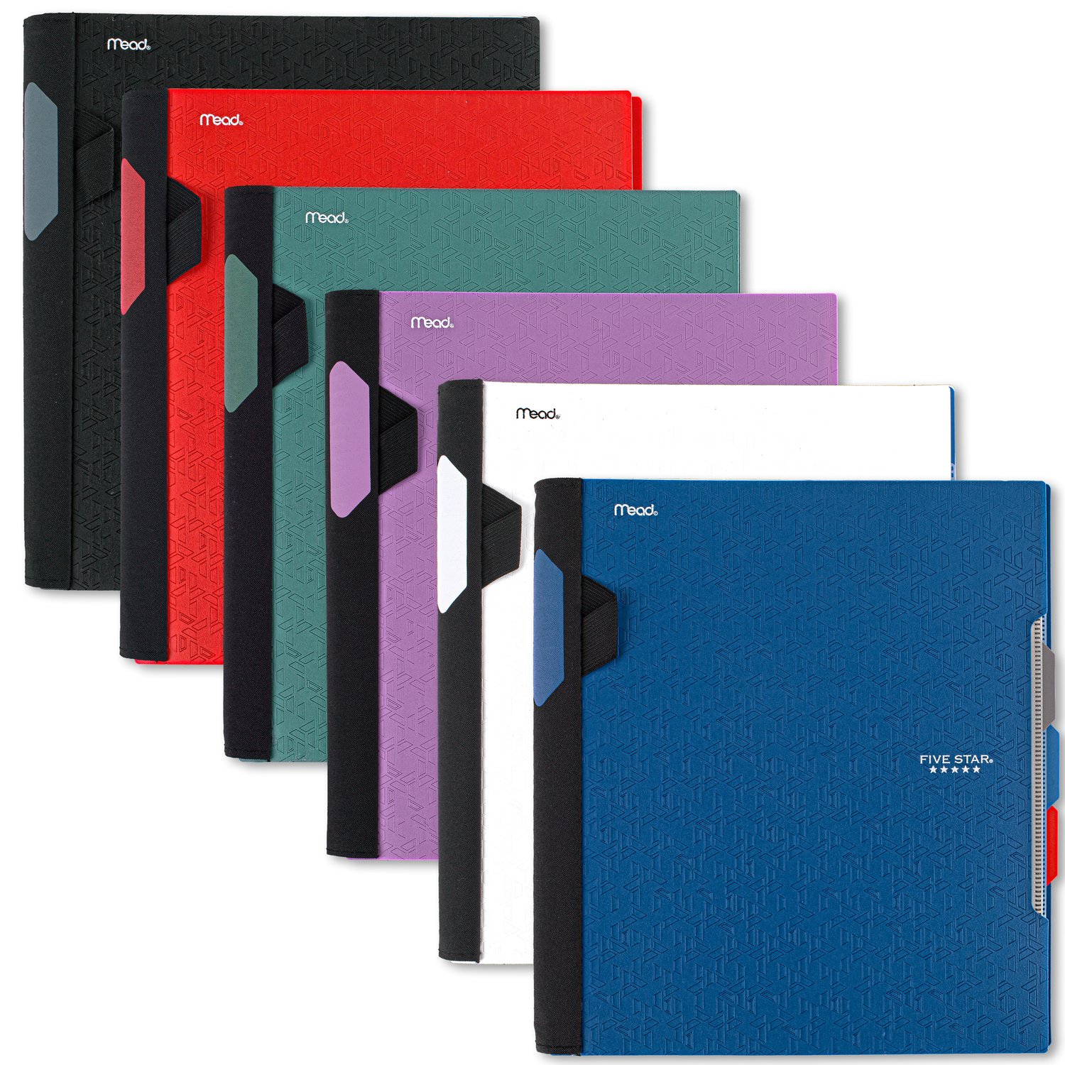 Five Star Advance Wirebound Notebook 3 Subject College Ruled 11 x 8 12 Assorted Colors