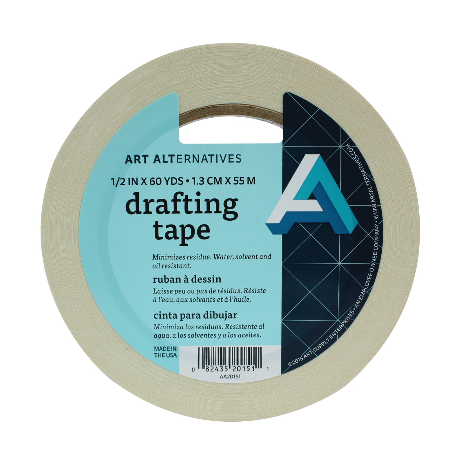 Art Alternatives Drafting Tape, 1/2" x 60 yds.