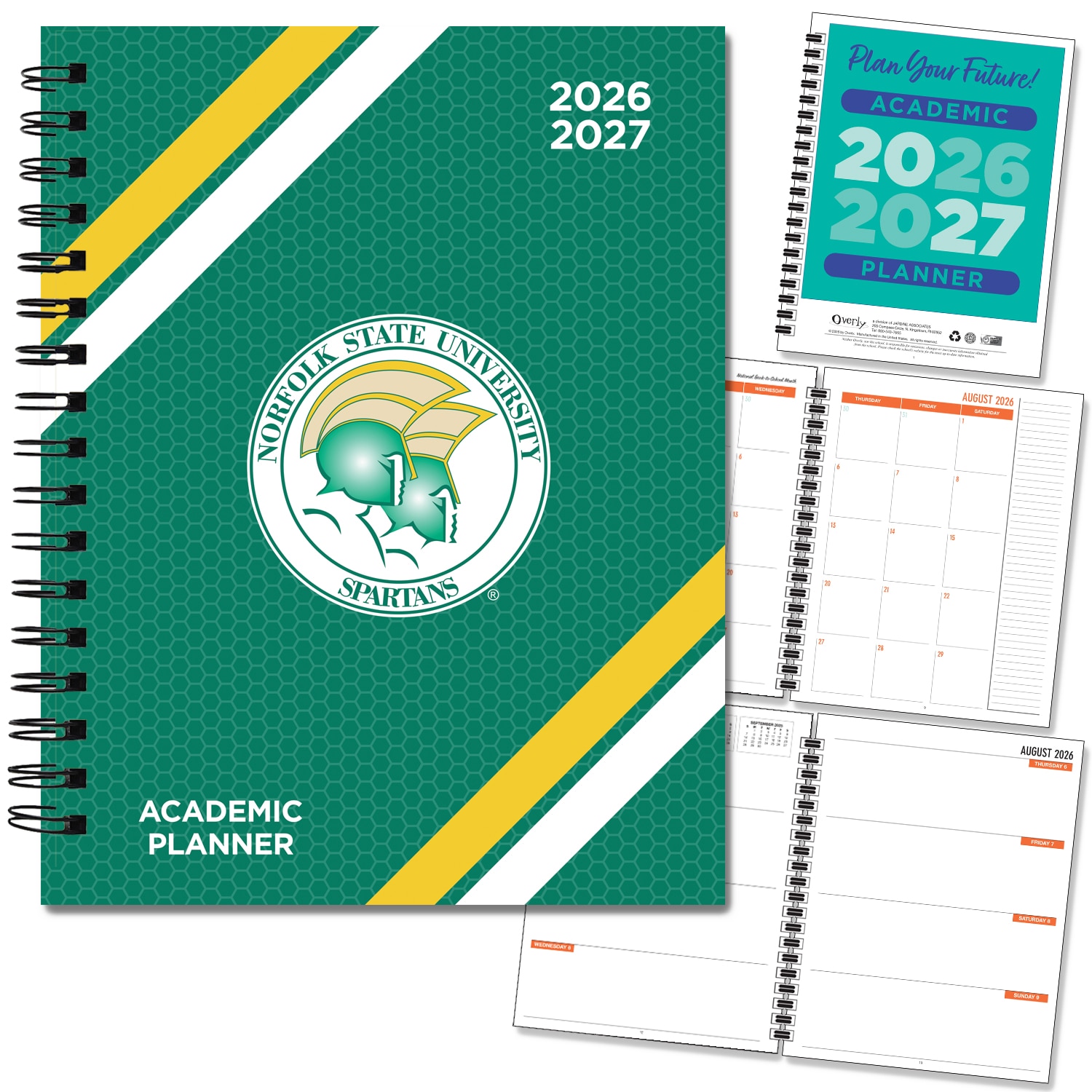 Spirit Wordmark Hard Cover Imprinted Planner 26-27 AY 7x9