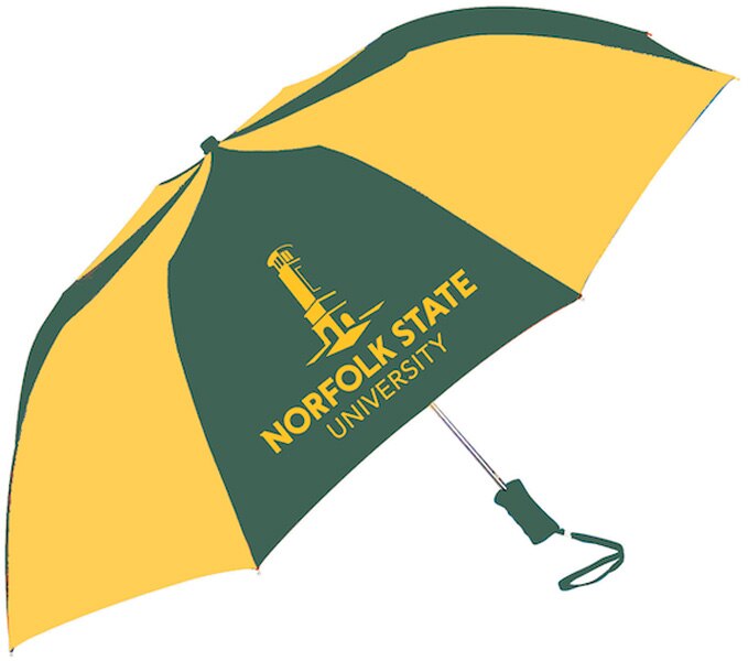 Norfolk State University "The Sport" 2-Tone Emblematic Umbrella Automatic Folding 48" Coverage