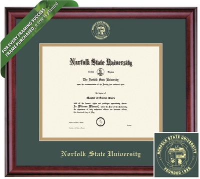 Framing Success 8.5 x 11 Classic Gold Embossed School Seal Bachelors, PhD Diploma Frame