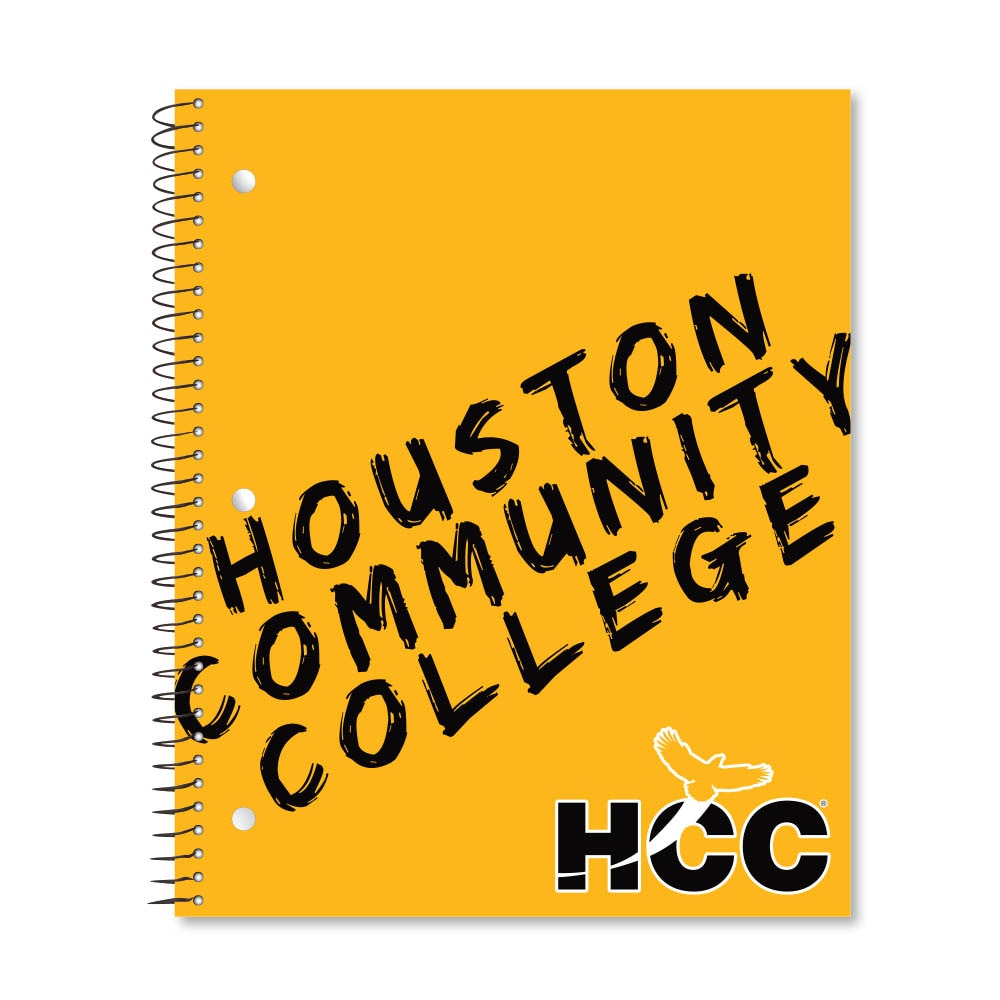 School spirit 3 subject 11"x9" College ruled spiral notebook