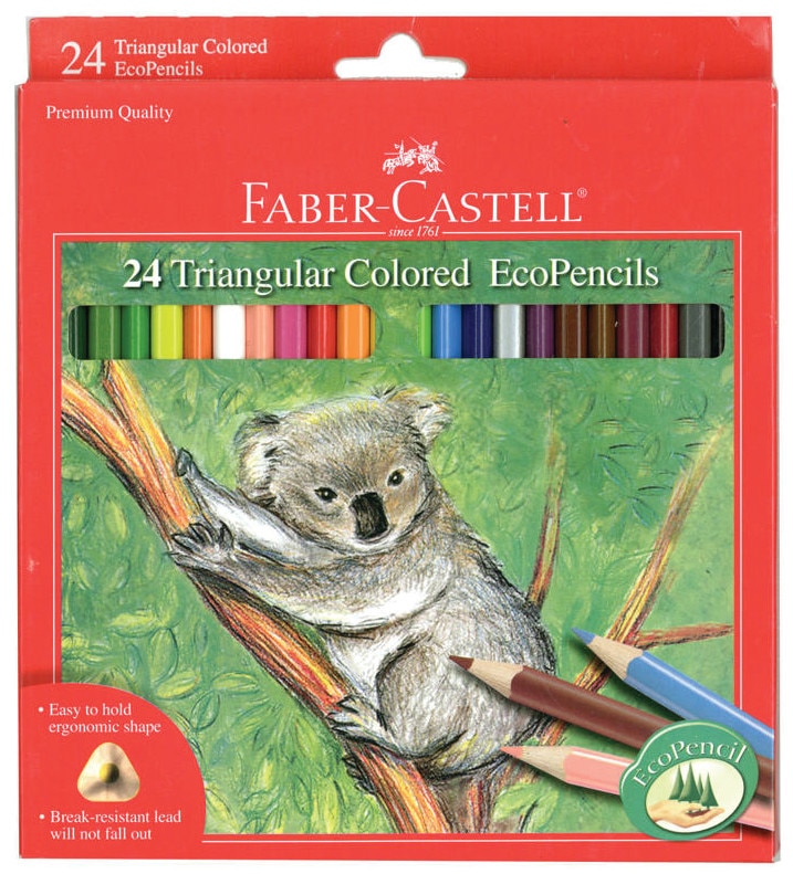 Triangular Ecopencils 24Ct