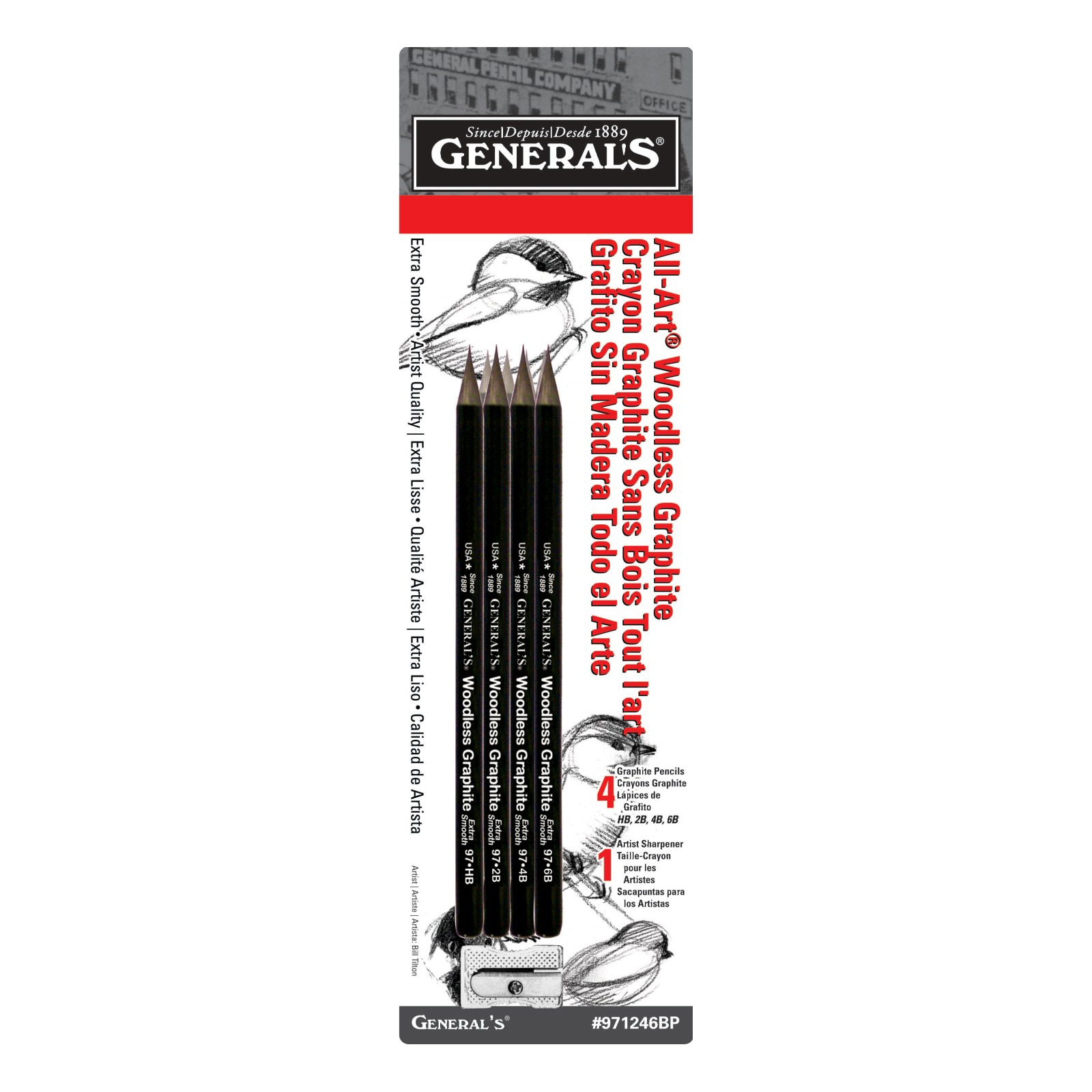 General Pencil Woodless Graphite Pencil Set