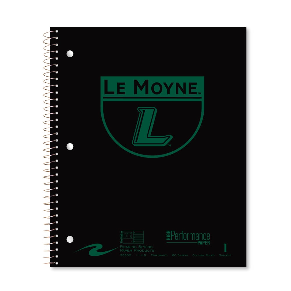Roaring Premium 1 Subject Notebook, 8.5x11 College Ruled 20lb Paper, Pressboard Foil Cover