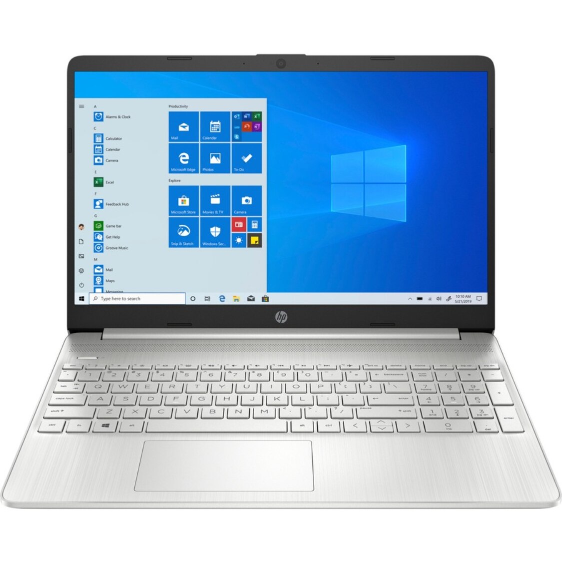 HP 15.6" Touchscreen Notebook Intel Core i3 11th Gen, 3GHz - 8GB RAM - 256GB SSD - Natural Silver