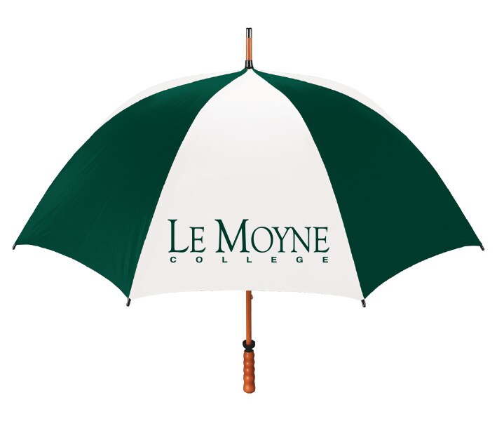 Le Moyne College "The Eagle" Sporty Wood Shaft Golf Umbrella 62"