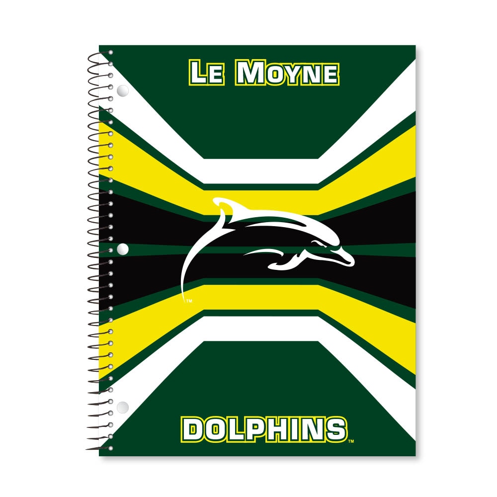 Digi Color Warp 1 Subject 11"x8.5" 70 Count College Ruled Spiral Notebook