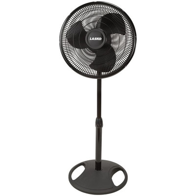 16" Oscillating Stand Fan Blk