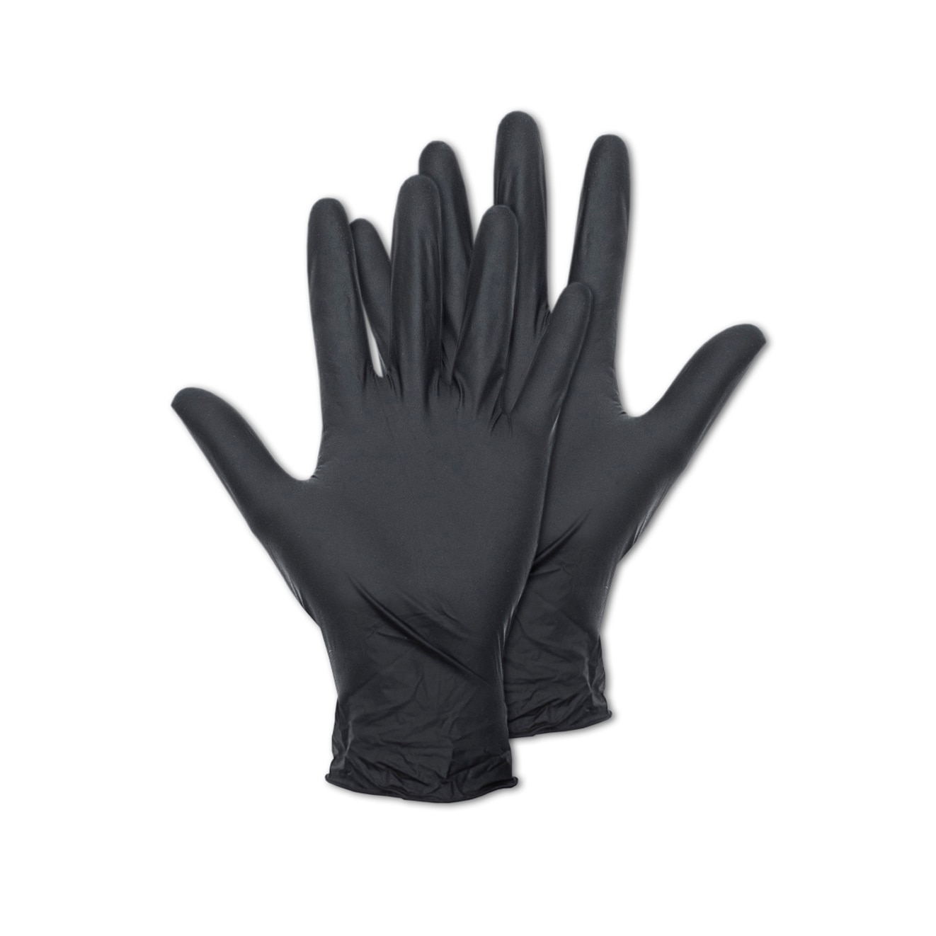 Black Nitril Gloves Lg