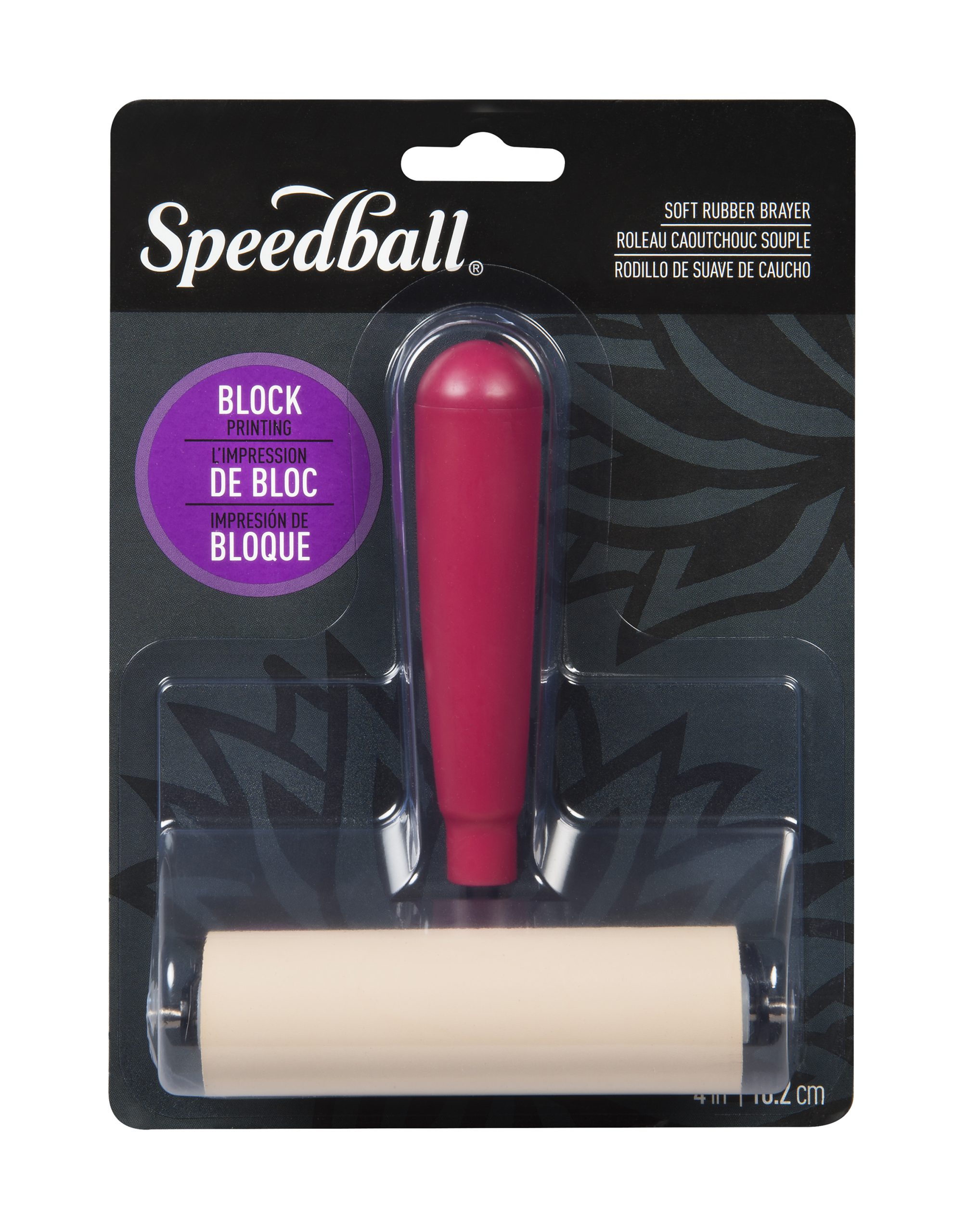 Speedball Deluxe Soft Rubber Brayers, 4" No. 64