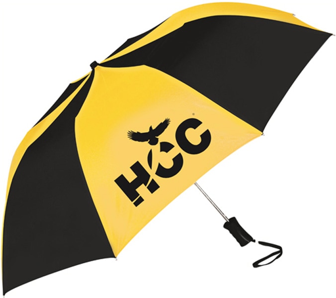 "The Sport" 2-Tone Emblematic Umbrella Automatic Folding 48" Coverage