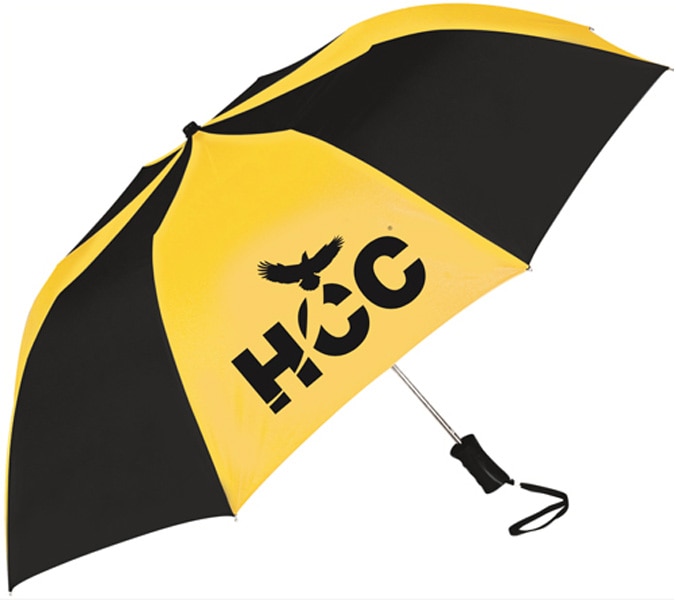 "The Sport" 2-Tone Emblematic Umbrella Automatic Folding 48" Coverage