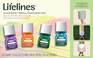Lifelines Blends ClickWick Refills - 4-Pack Discovery Set