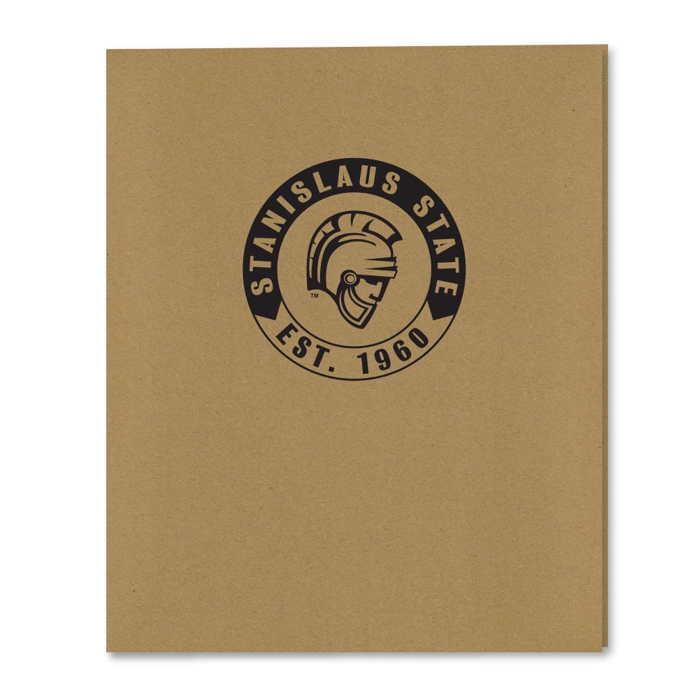 Recycled Emblematic Kraft 2 Pocket Folder, Classic