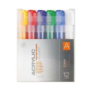 MONTANA ACRYLIC MRKR FINE SET OF 12 A