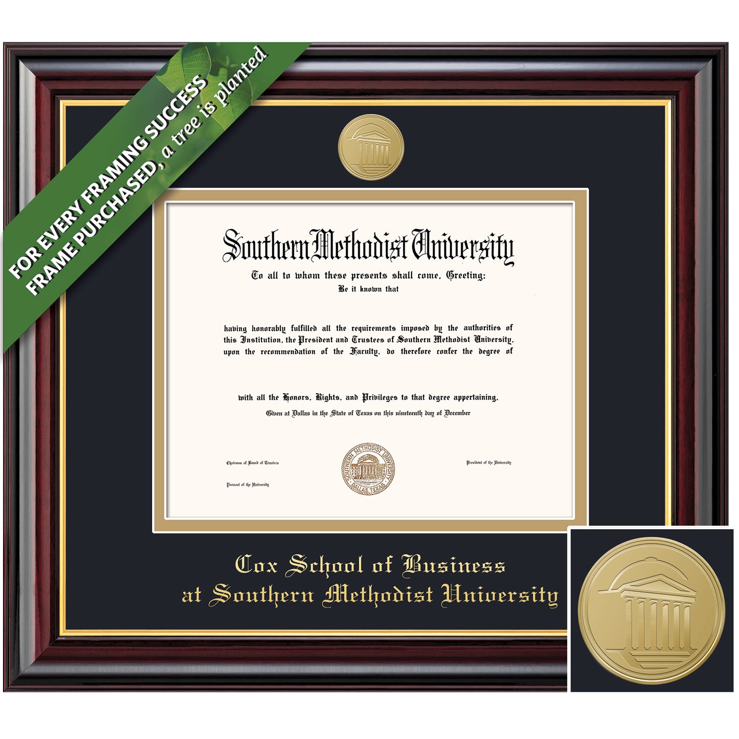 Framing Success 11 x 14 Windsor Gold Medallion Business Diploma Frame