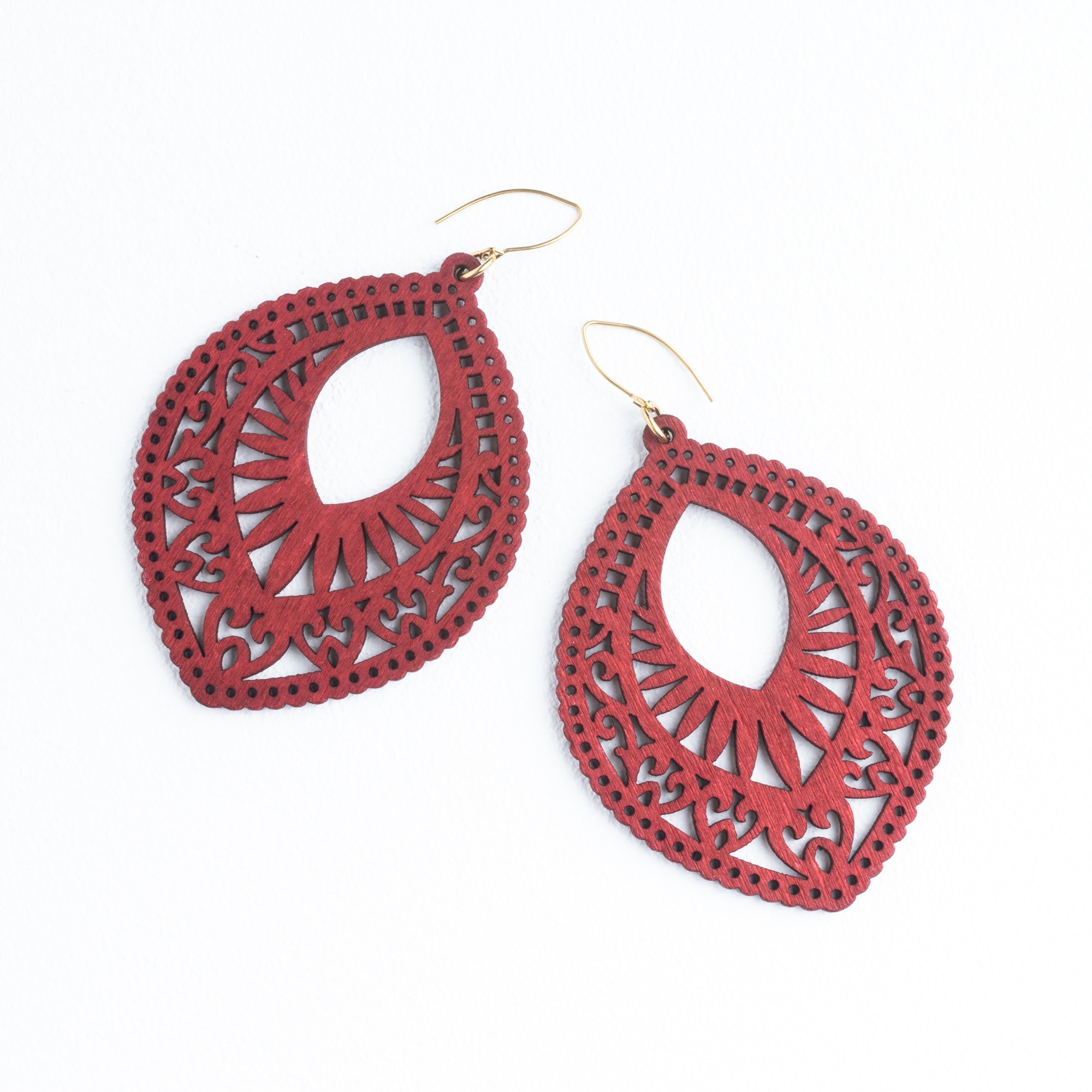 Starfish Project Crimson Wood Earrings