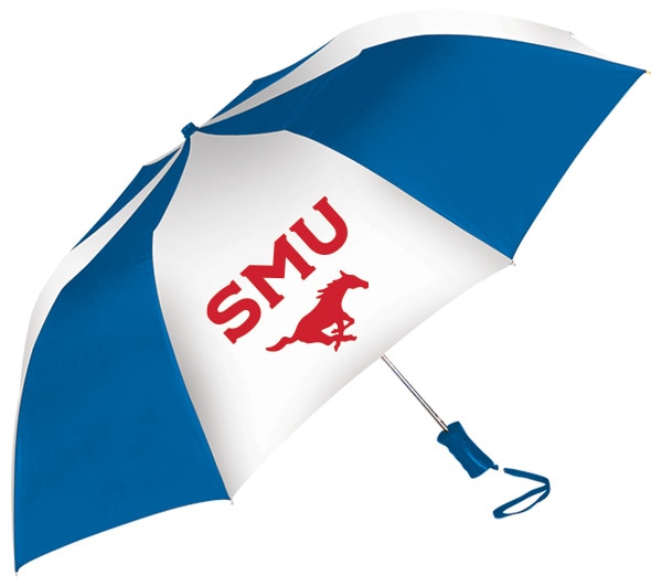 Southern Methodist University "The Sport" 2-Tone Emblematic Umbrella Automatic Folding 48" Coverage
