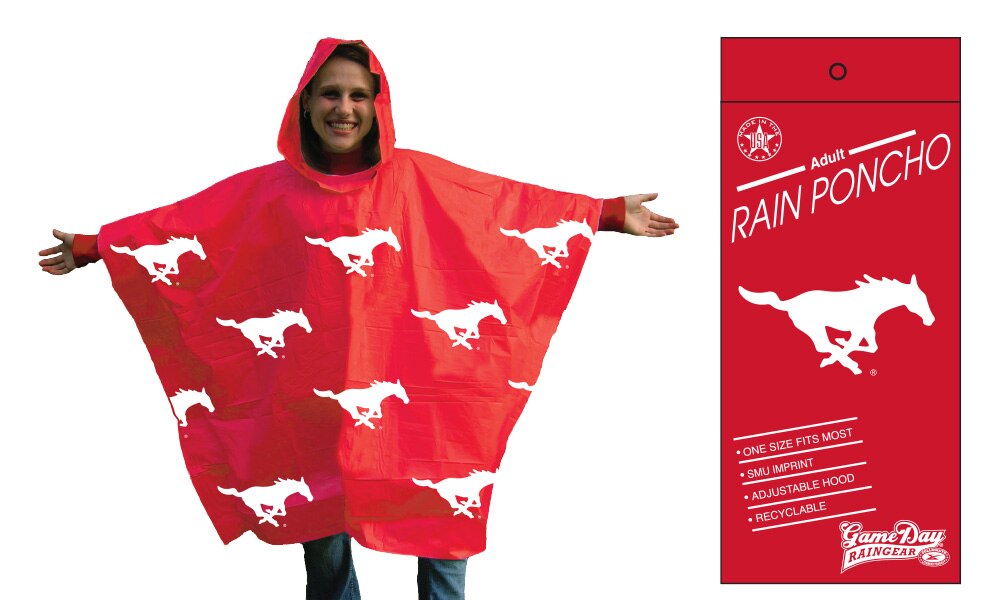 Southern Methodist University 431045 Lt Wt All Over 1C Poncho