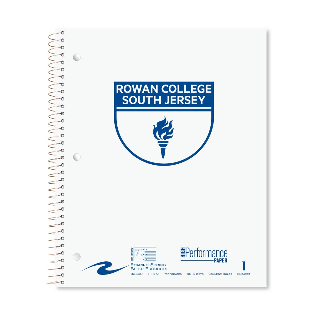 Roaring Premium 1 Subject Notebook, 8.5x11 College Ruled 20lb Paper, Pressboard Foil Cover