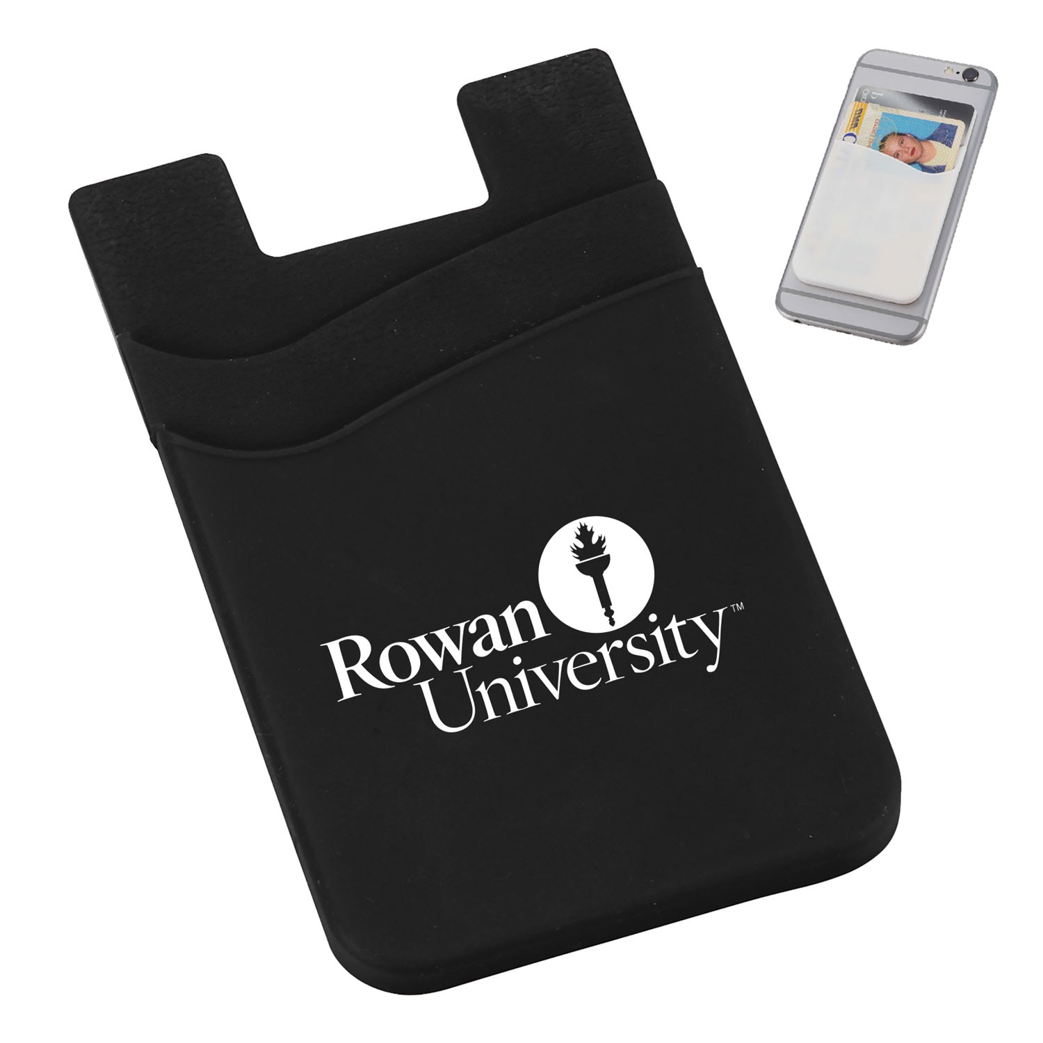 Dual Pocket Cell Phone Wallet Black
