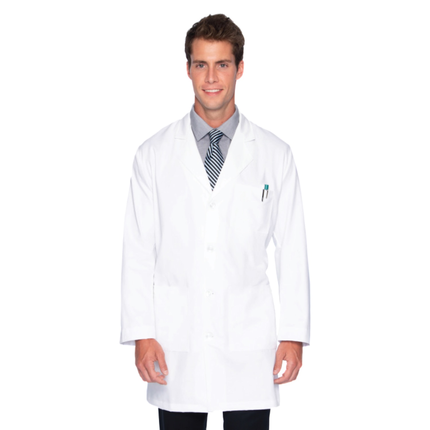 Landau Men's 5-Pocket Full-Length Lab Coat University of Alabama
