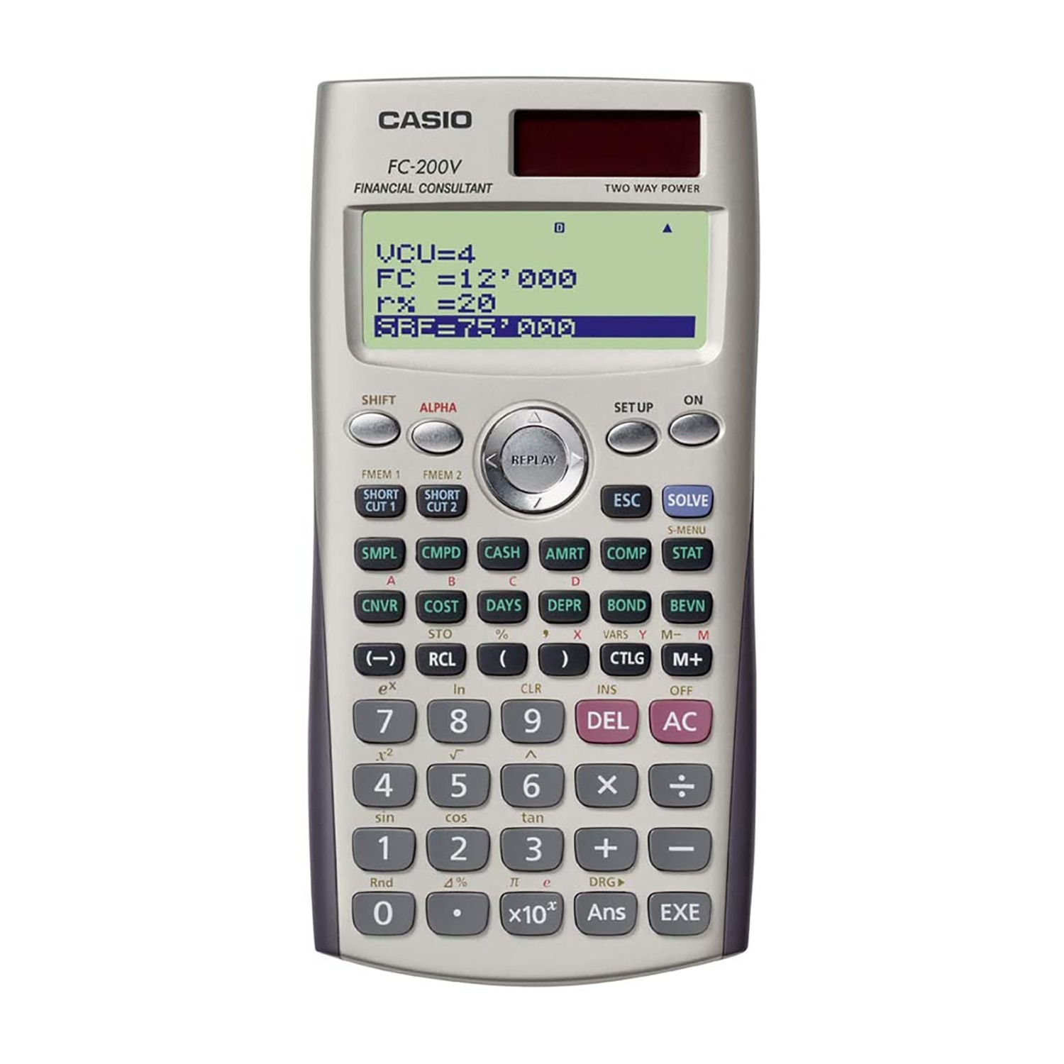 Choose this Casio Financial Calculator for your home or work needs. You can use it for both basic math and for advanced financial matters, too. Save time on addition, subtraction and division by simply putting in the numbers and hitting the result ke