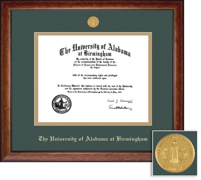 Framing Success 8.5 x 11 Lansdowne Gold Medallion Bachelors, Masters, PhD Diploma Frame