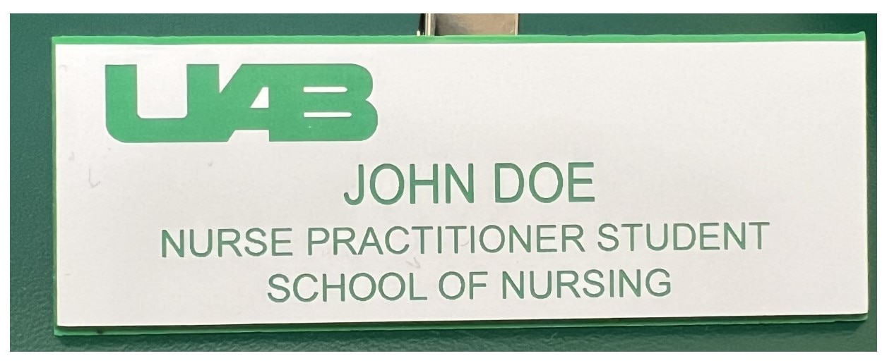 School of Nursing Name Badge