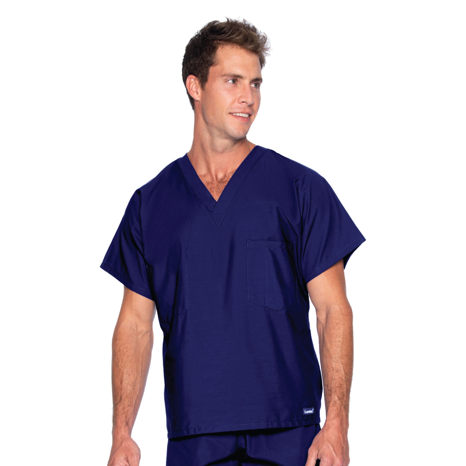 Reversible V-Neck Classic Fit Solid Scrub Top