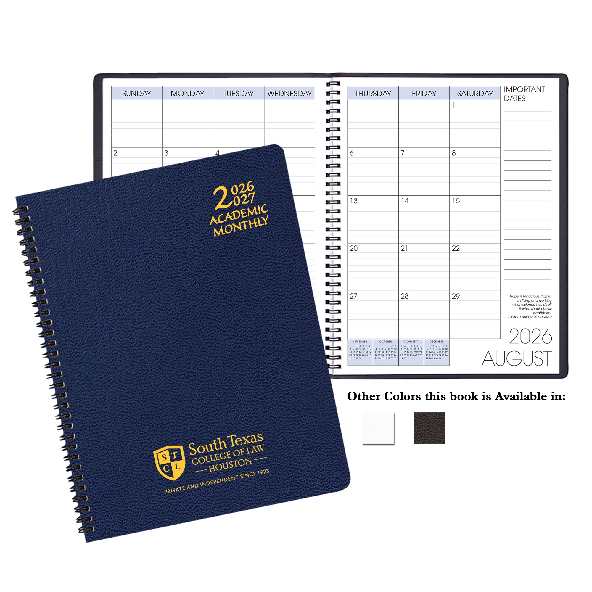 Payne '26-'27 Imprinted Academic Monthly Planner