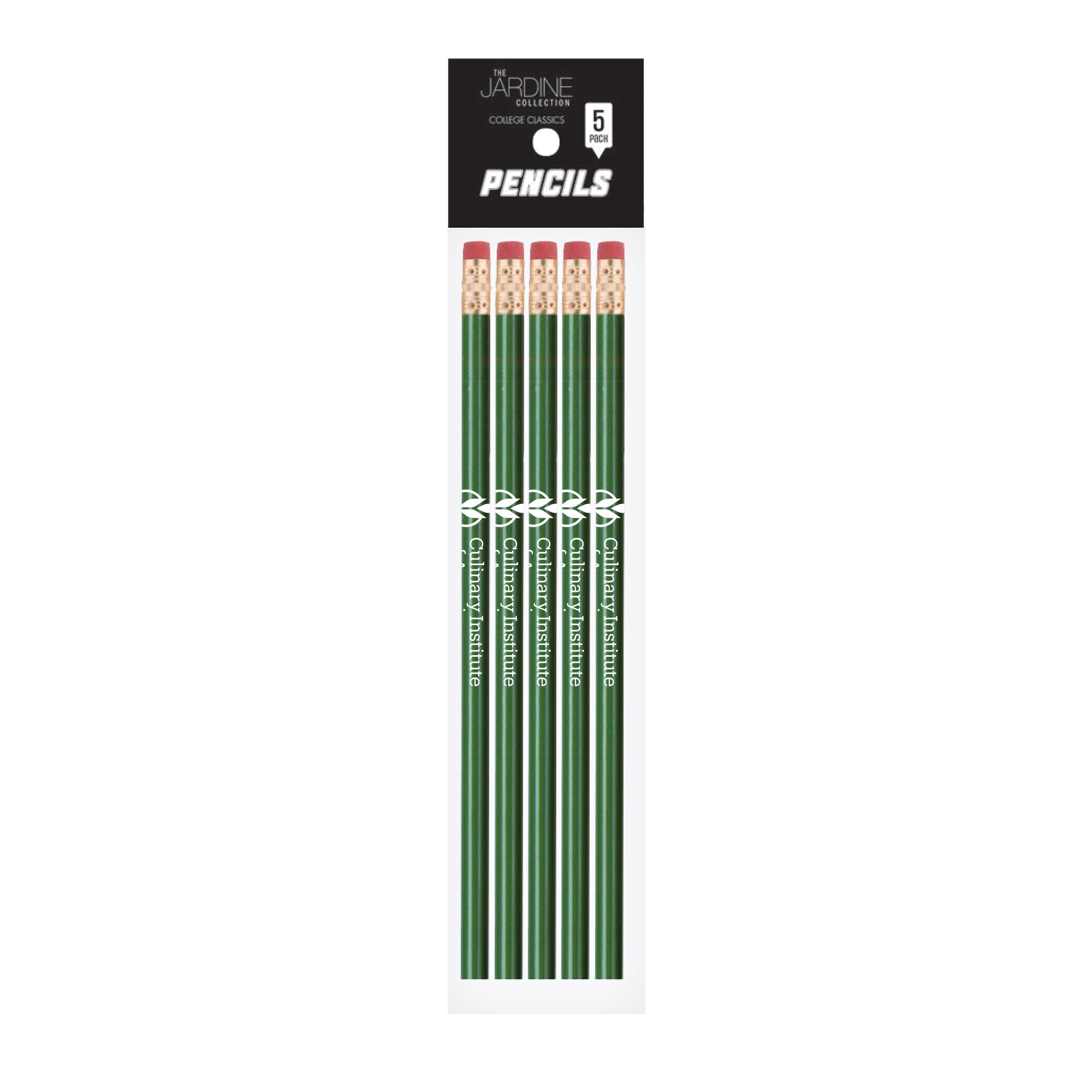 Emblematic Pencil 5pk School Name