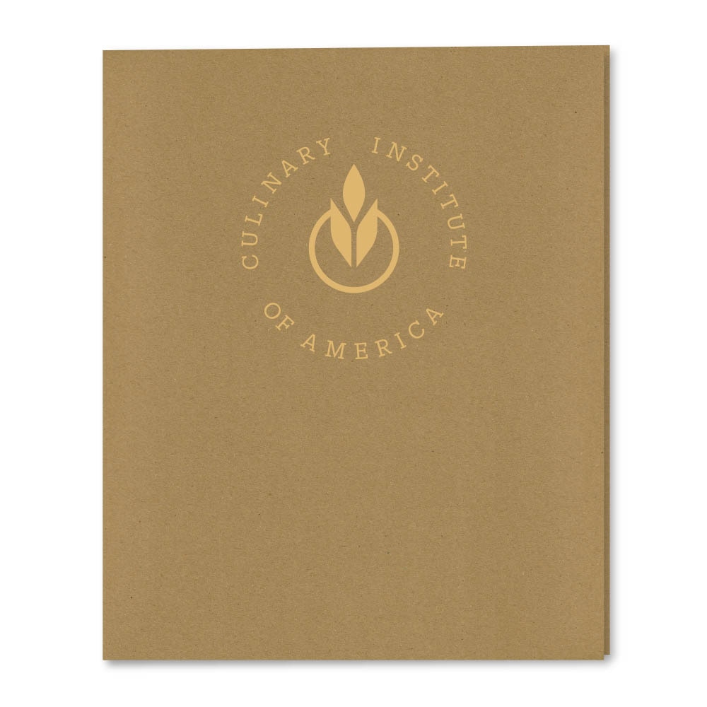 Recycled Emblematic Kraft 2 Pocket Folder, Classic