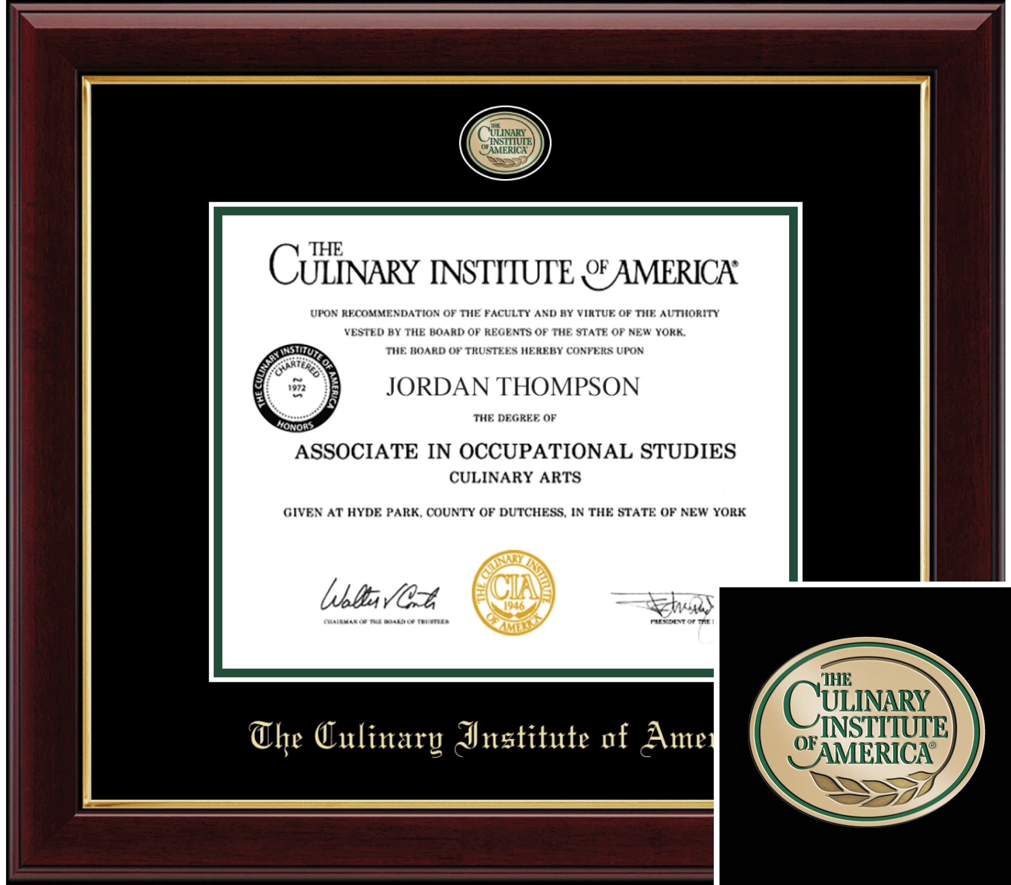 Church Hill Classics, 8x10, Masterpiece, Bachelors, Cherry,  Diploma Frame