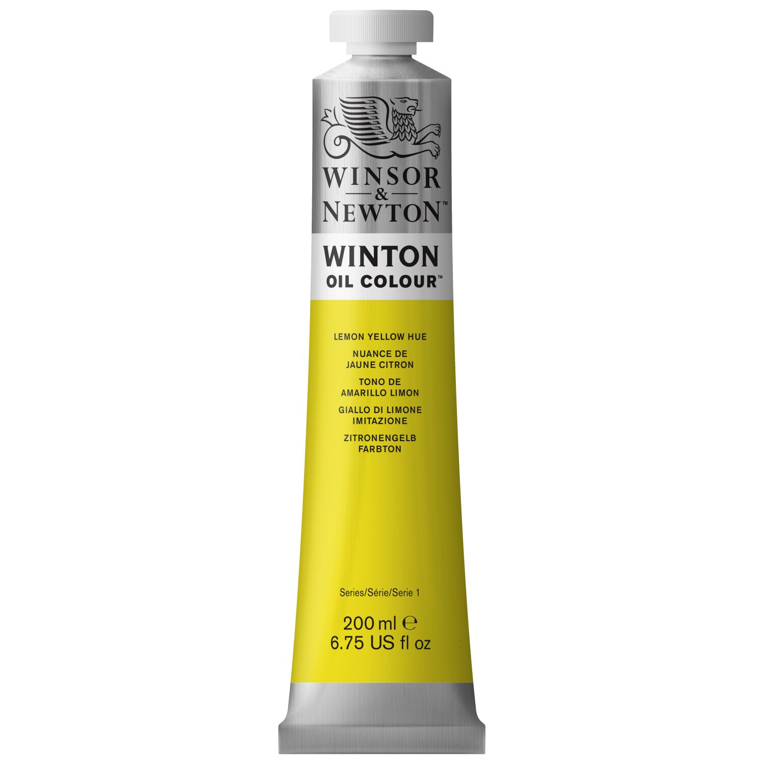 Winsor & Newton Winton Oil Color, 200ml, Lemon Yellow Hue