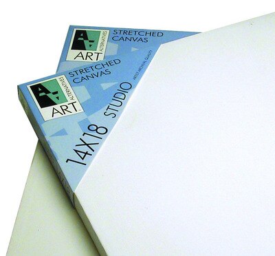 Art Alternatives Classic Cotton Stretched Canvas, Studio, .75" Profile, 15" x 30"