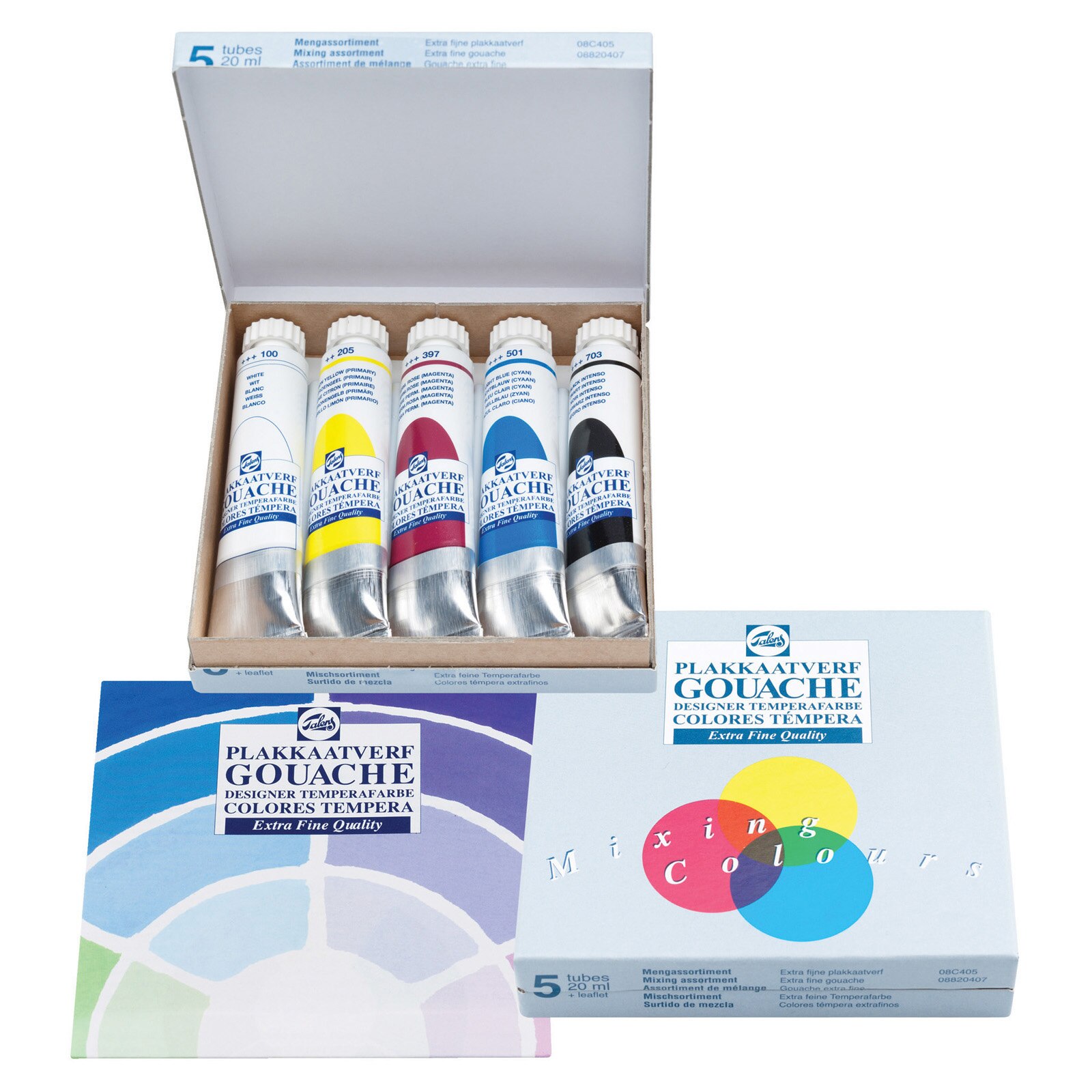 Royal Talens Gouache Extra Fine Mixing Set, 5-Colors