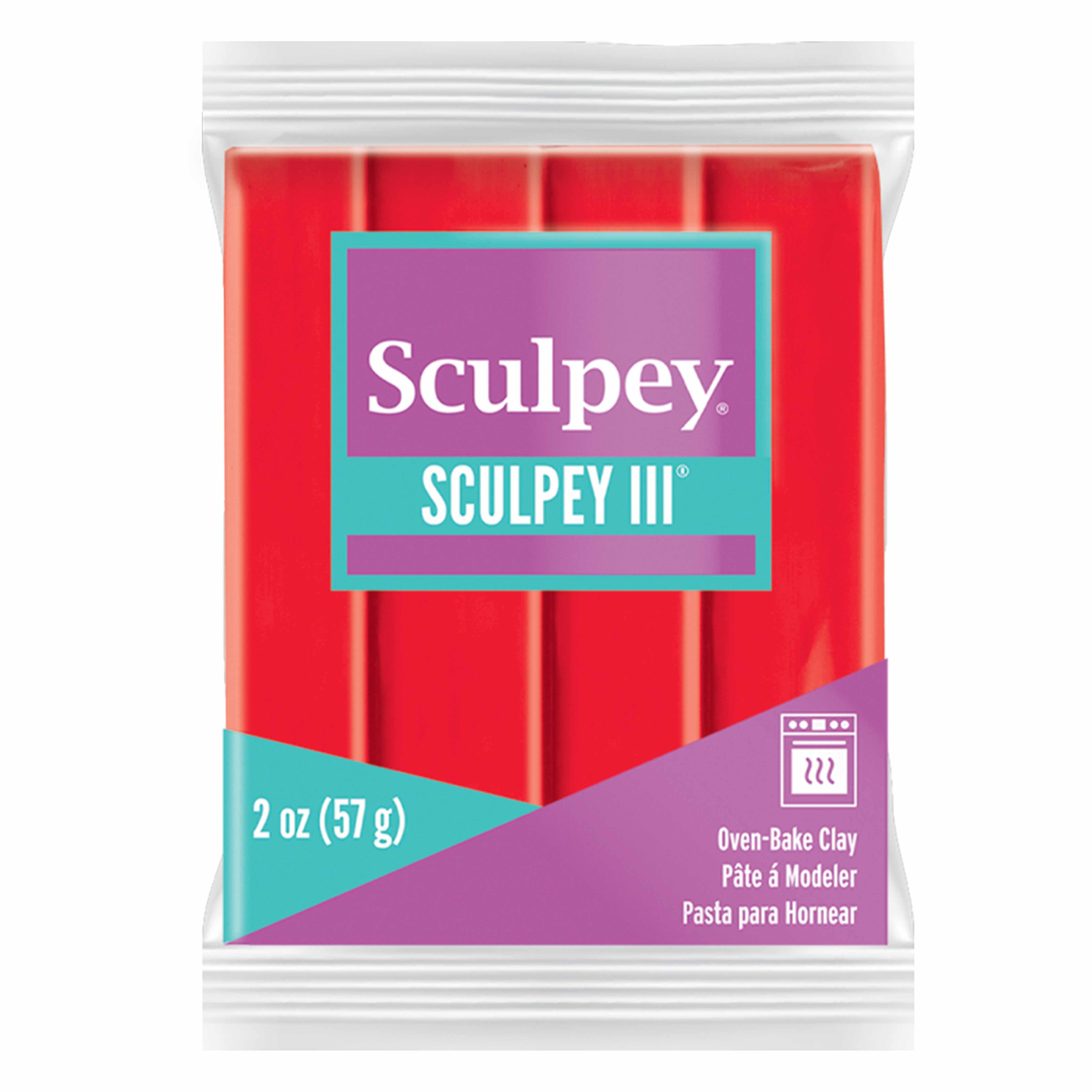 Sculpey III, 2 oz., Red Hot Red