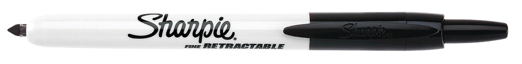 Sharpie Retractable Marker, Fine, Black