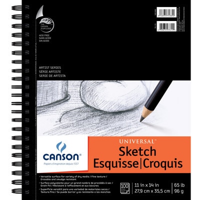 Canson Universal Heavy-Weight Sketch Pad,  11" x 14"