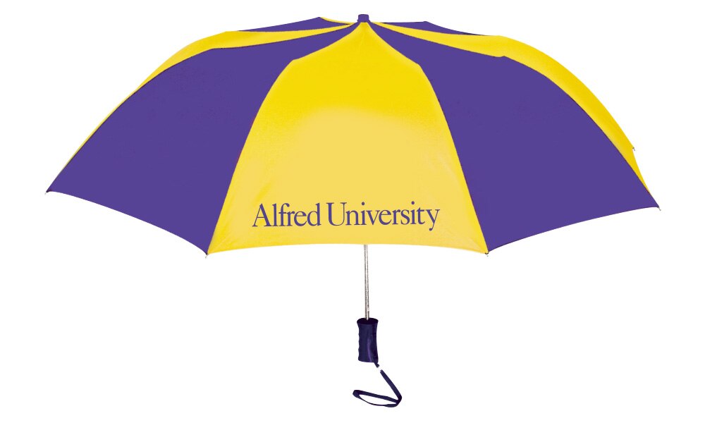 Alfred University "The Sport" 2-Tone Emblematic Umbrella Automatic Folding 48" Coverage